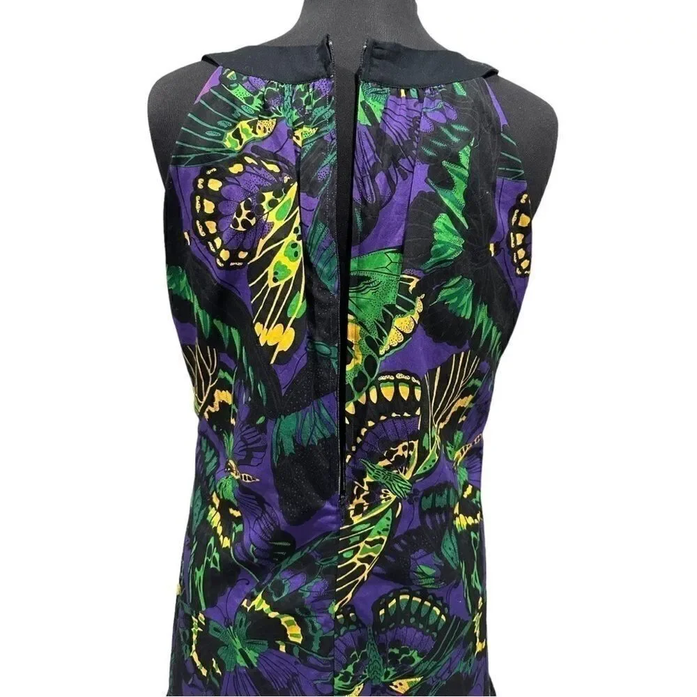 BETSEY Johnson Trapeze Flapper Sleeveless Butterfly Dress Sz 10